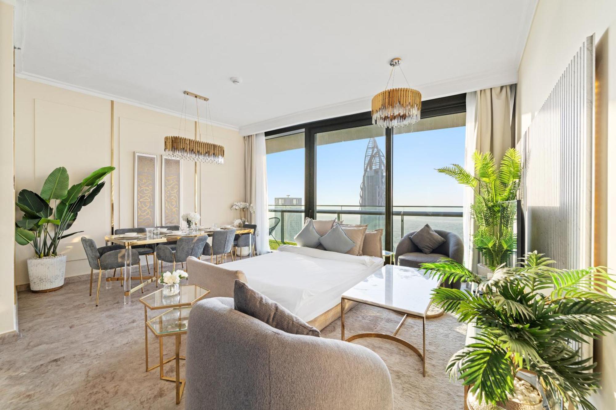 First Class 2Br With Full Dubai Skyline & Sea View Εξωτερικό φωτογραφία