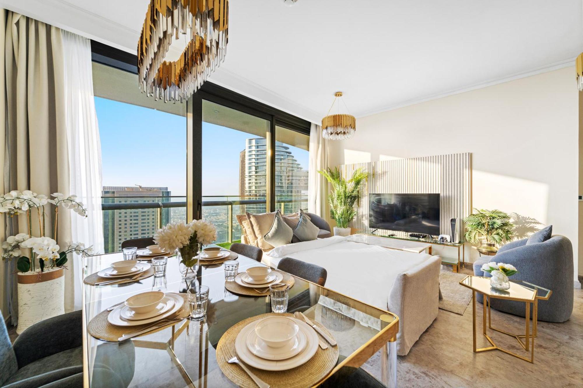 First Class 2Br With Full Dubai Skyline & Sea View Εξωτερικό φωτογραφία